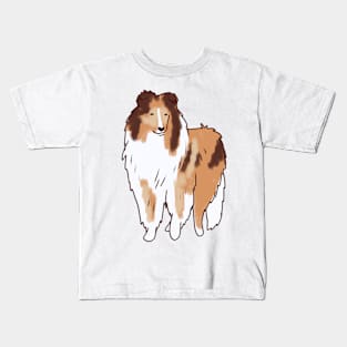 Collie rough illustration Kids T-Shirt